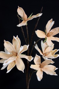  OUT OF STOCK 42"H x 7"D BEIGE BLOOMS   [FF2262]