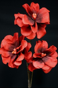 40"H x 8"D RED BLOOMS  [FF2263] 