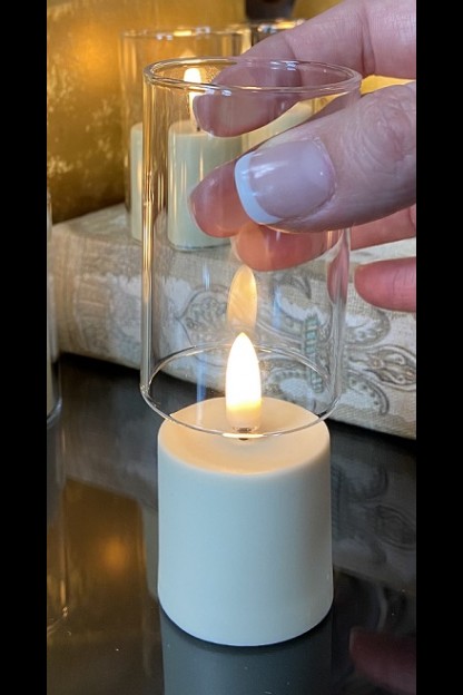 SET OF 16 GLASS CYLINDERS FOR RADIANCE VOTIVES [478312]