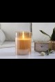 PRE-ORDER LATE SUMMER 2022  6 x 6" CHAMPAGNE RADIANCE POURED CANDLE   [478246] 