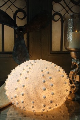 OUT OF STOCK 13.5"W x 9"H SMALL SEA URCHIN LAMP [480657] 