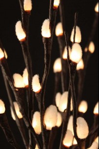  40"H NATURAL PUSSY WILLOW WITH 80 WARM WHITE LEDS [184143] 