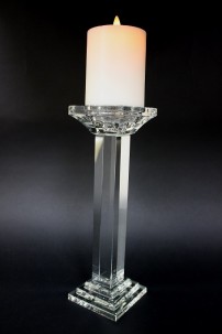 13"H CRYSTAL CANDLESTICK  [901245]