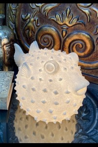 OUT OF STOCK **NEW** 12.5" PUFFER FISH LAMP [480741]