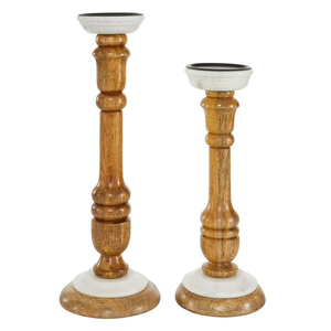 WD MRBL CNDL HLDR S/2 12", 15"H