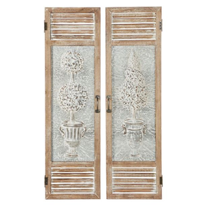 MTL WALL DECOR S/2 15"W, 52"H