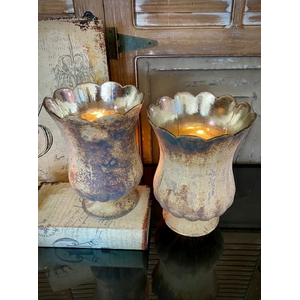 S/2 SCALLOP EDGE HURRICANES 7.5"H, 9"H