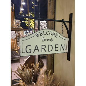 METAL HANGING GARDEN SIGN 1x15.25x14.5