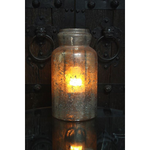 MERCURY JAR CANDLE HOLDER 15x8x8"