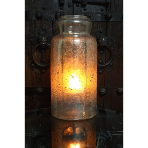 MERCURY JAR CANDLE HOLDER 19x9x9"
