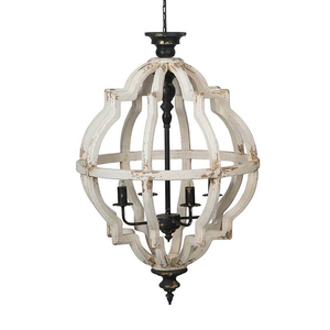 CHANDELIER DISTRESSED FINISH, 23"DX35"H