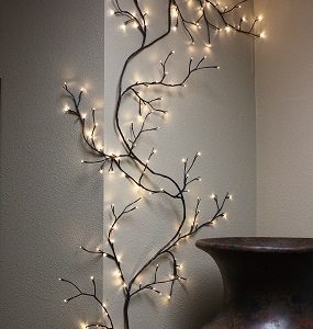 WILLOW VINE 90" W TWINKLE/TIMER 144 LED'S