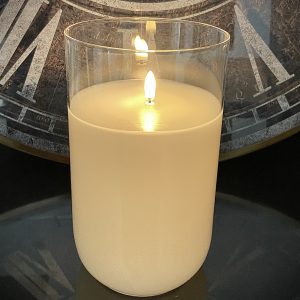 RADIANCE SILHOUETTE CANDLE, SIMPLY IVORY 4.75x8"