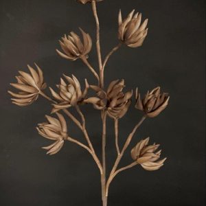 BEIGE FOAM FLOWER 37"