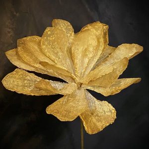 MUSTARD LINEN FLOWER 28"