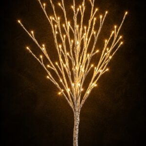 60 LIGHT BIRCH BRANCH W LEDS 20"