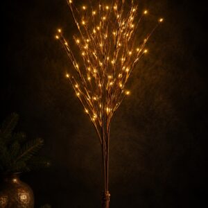 120 LIGHT WILLOW BRANCH W LED'S, 50"