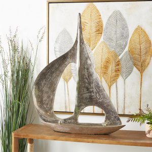 ALUM SAIL BOAT 37"H, 28"W