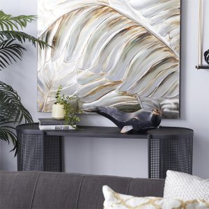 24"L BLACK POLYSTONE WHALE DECOR