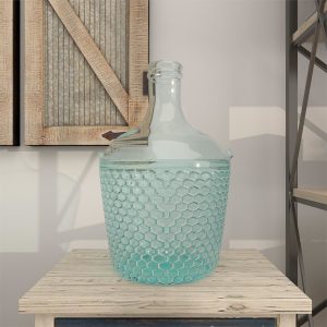 RECYCLED GLASS VASE 10"W, 17"H