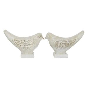 S/2 WHITE BIRDS