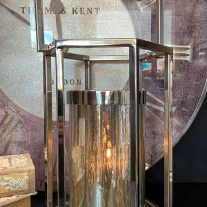 STAINLESS STEEL LANTERN 10"WX13"H