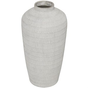 STONEWASH CERAMIC VASE 12"W, 23"H