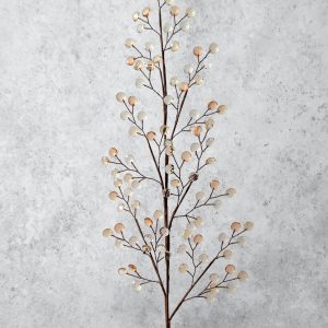 100 CT FACETED SPRAY - CLEAR/CHAMPAGNE