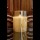 RADIANCE LG. PILLAR CANDLE, CHAMPAGNE 5.75x7.75"