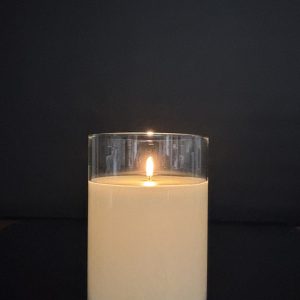 RADIANCE LG. PILLAR CANDLE, SIMPLY IVORY 5.75x7.75"