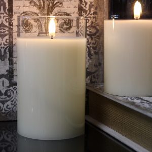 RADIANCE PILLAR CANDLE, SIMPLY IVORY 3.5x6"