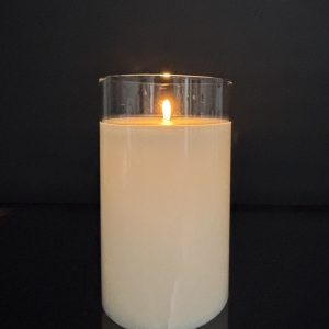 RADIANCE LG. PILLAR CANDLE, SIMPLY IVORY 5.75x9.75"