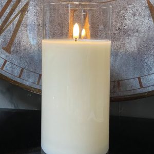 RADIANCE PILLAR CANDLE, SIMPLY IVORY 4x8"