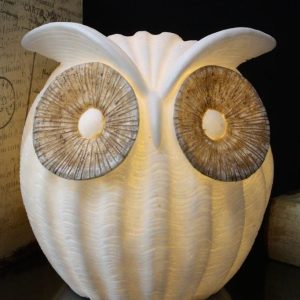 OWL LAMP, 9.25"H