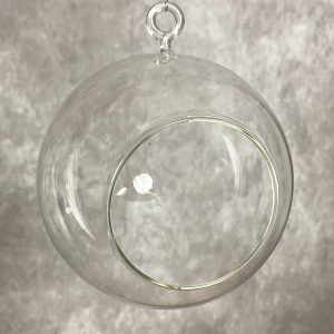 4.5" ROUND GLASS TEA LIGHT HOLDER