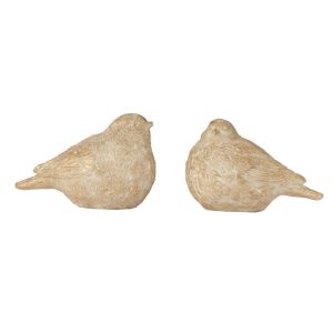 BIRD WARBLER ACCENTS, S/2, 6x3.5x4"