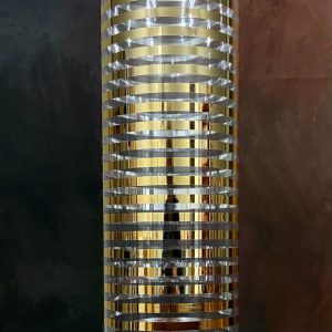 FAIRFAX  GLASS VASE, 4.5"D X 15.5"H