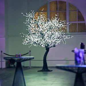 2120 LIGHT 9' BLOSSOM TREE, WARM WHITE LED'S, NATURAL TRUNK