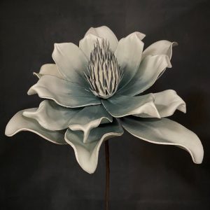 SEA BLUE FOAM FLOWER 28"Lx13"D