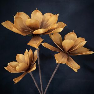 FLAME ORANGE FOAM FLOWER 41"LX9"D