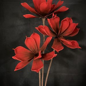CRIMSON RED FOAM FLOWER 41"LX9"D