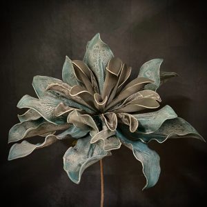 DENIM BLUE FOAM FLOWER 33"LX17"D