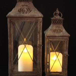 LANTERN - COUNTRY COTTAGE (SET OF 2) 24", 18"H