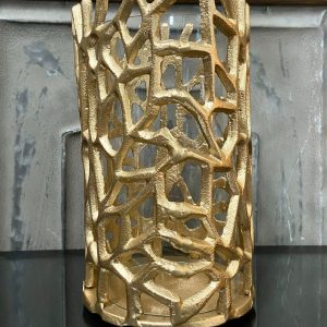 GILDED BRANCH HURRICANE 5"W, 8"H