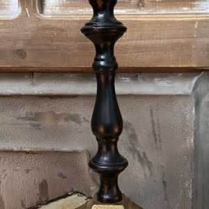 CANDLESTICK, BLK/GLD LARGE 3x3x9.1