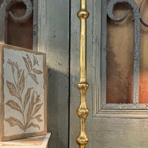 GWEN GOLDEN CANDLESTICK 19"H