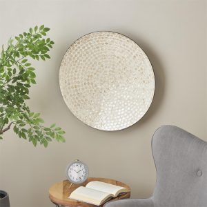 SHELL INLAY WALL DECOR 27"D
