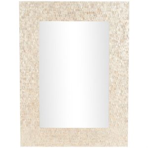 SHELL INLAY MIRROR 36"W, 48"H