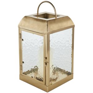 GOLDEN GLOW LANTERN 8"W, 16"H