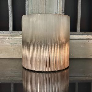 FROSTED BAMBOO VESSEL 8x8"